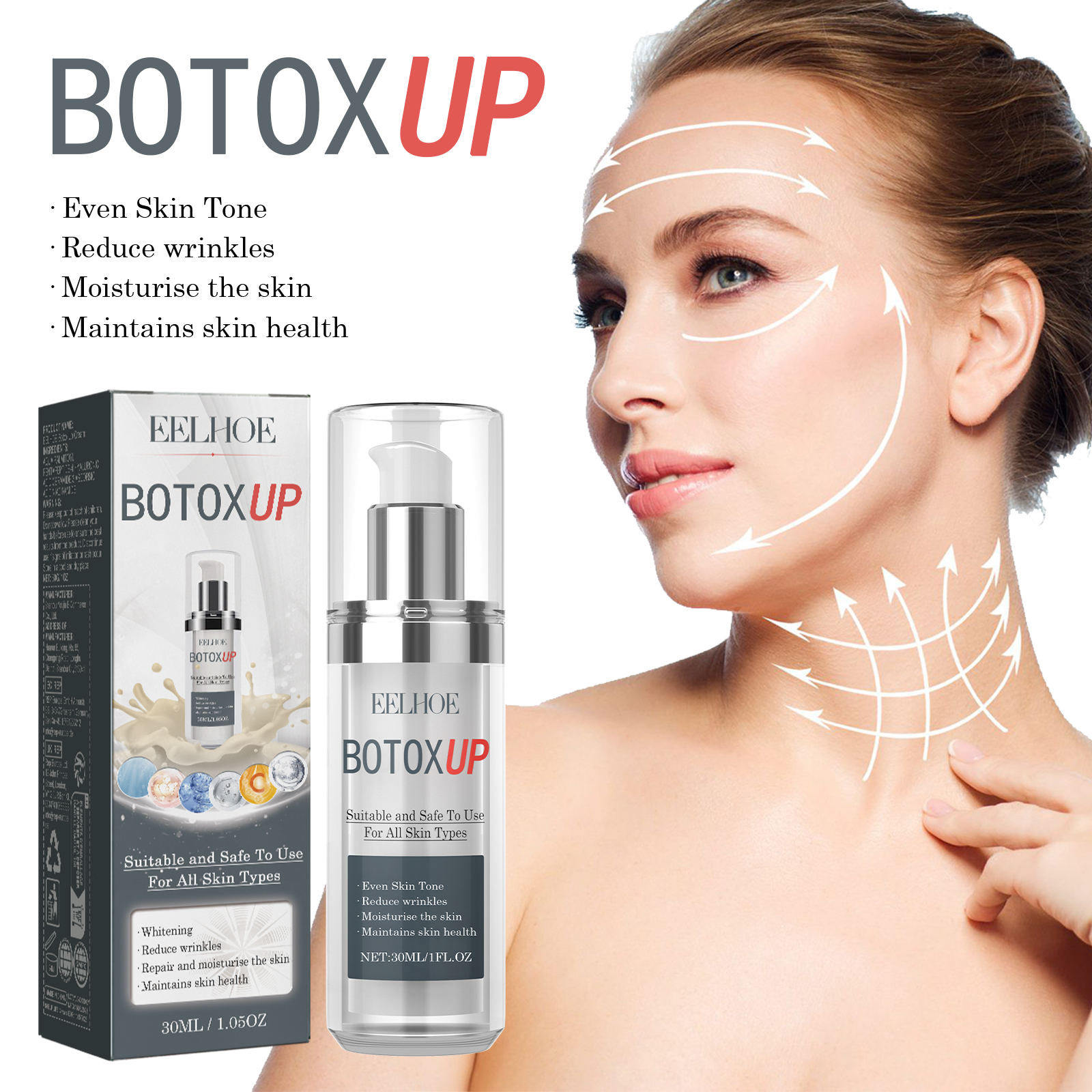 EELHOE Anti-Aging Cream, Reduces Fine Lines On The Face With Line Repair, Firming And Moisturizing Skin Anti-Wrinkle Cream_voghion.com