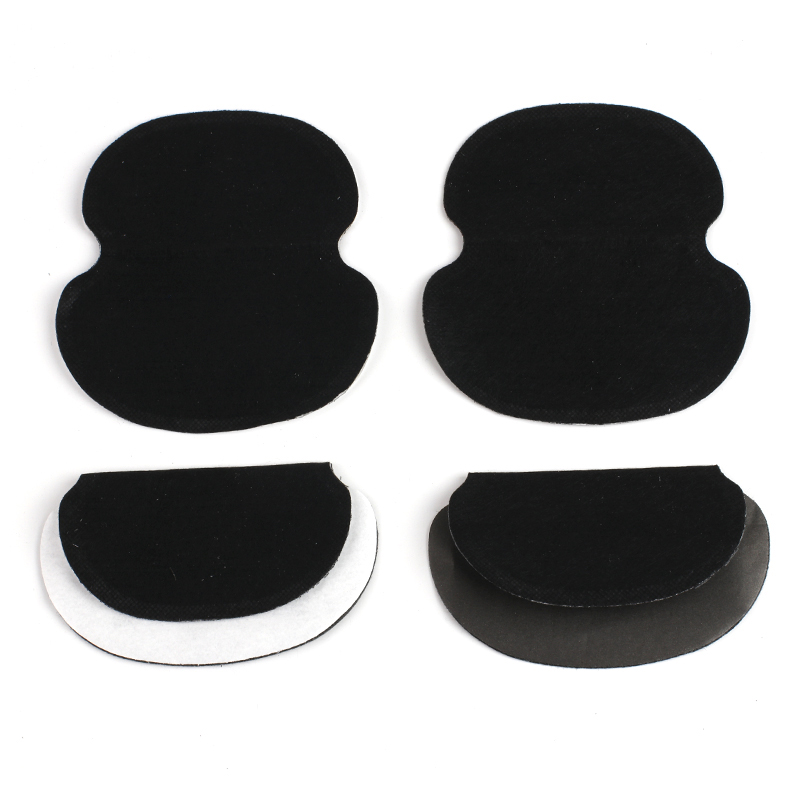 20Pcs (10Pairs) Disposable Sweat Pads Summer Armpits Stickers Gasket Black Cotton Underarm Anti Sweat Absorbing Shield Guard_voghion.com