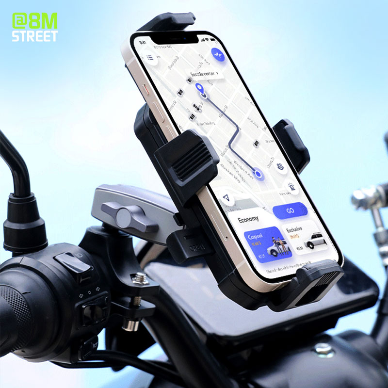 Handlebar Phone Holder For Bicycle 360° Rotation Adjustable Mobile Phone Bracket Smartphone Stand Motorcycle Navigation Mount_voghion.com