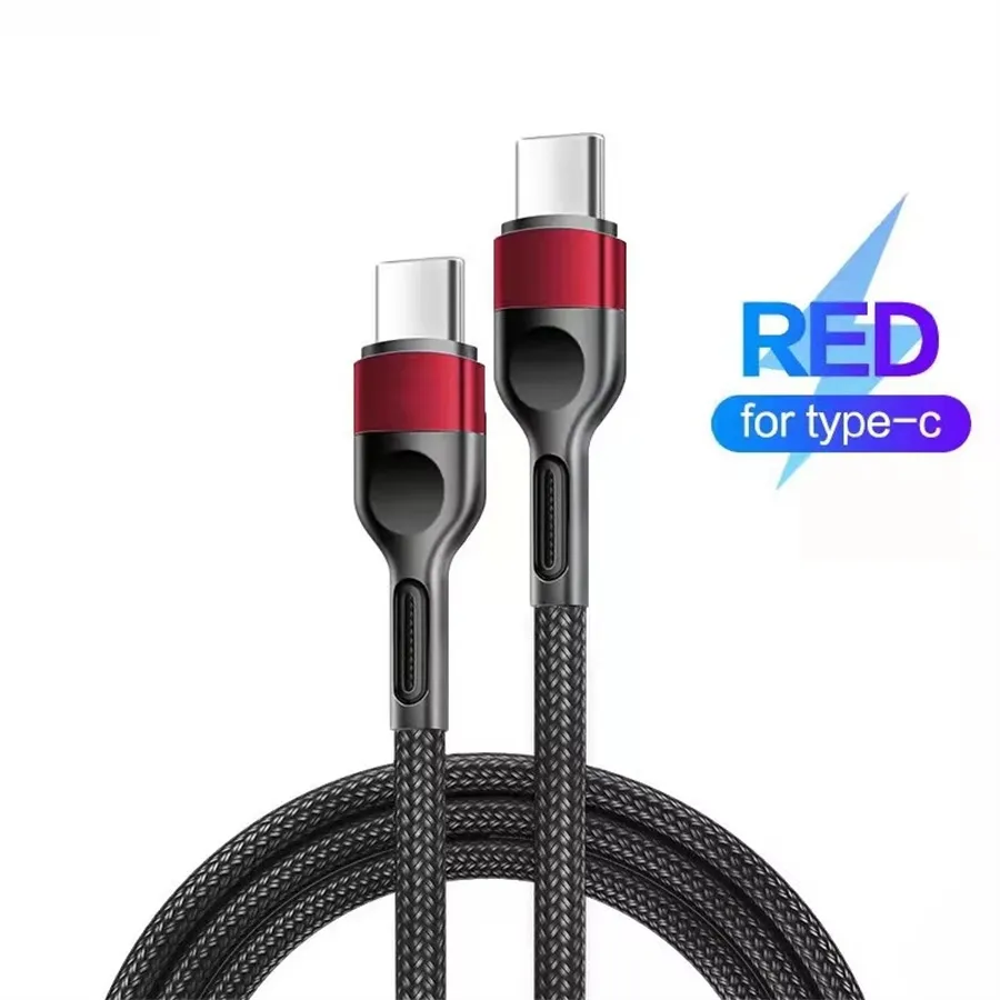 Câbles USB-C, charge rapide, type C, données, 60 W, 20 W, câble tressé pour accessoires de téléphone portable_voghion.com