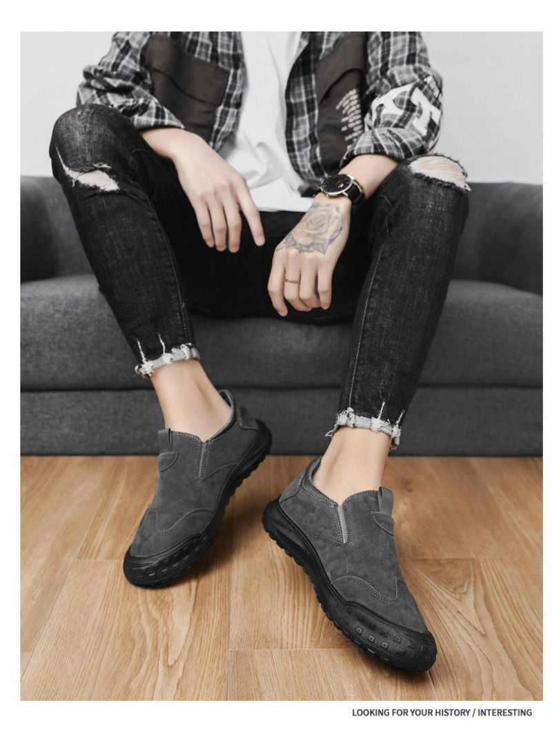 Lässige Turnschuhe Bequeme flache Slipper Atmungsaktive Herren-Fahrschuhe 2024 Neue Sportschuhe für Männer Atillas Hombre_voghion.com