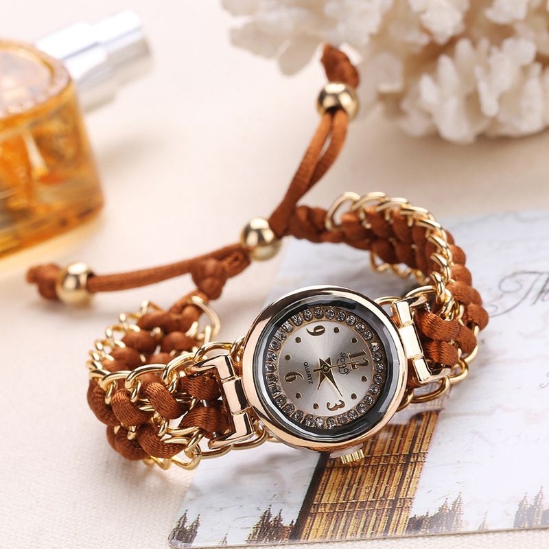 Yamaler Chronomat Elegant Design Easy to Read 10 Colors Women's Quartz Watch for Travel_voghion.com