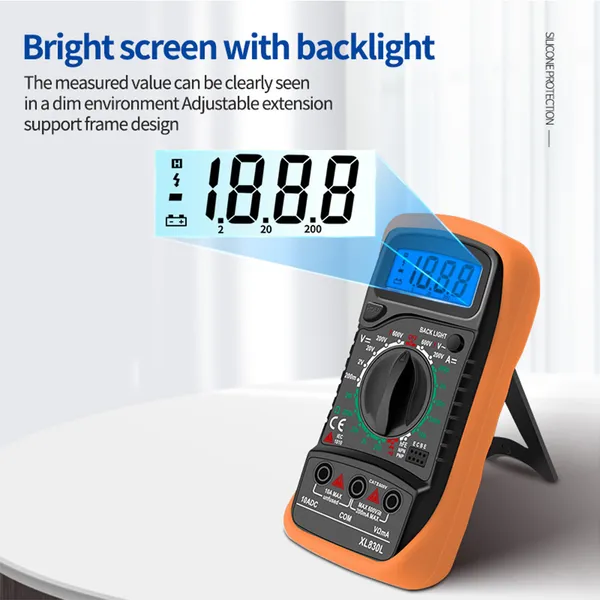Multimètre numérique multifonction appareil de mesure portable_voghion.com