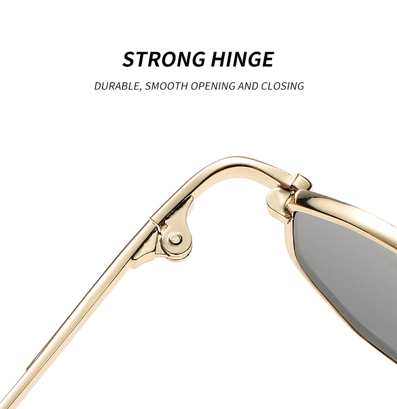Moda Uomo stretto moda rettangolo donna metallo occhiali da sole di marca di lusso 2024 Classico Oculos Masculino lenti UV400_voghion.com