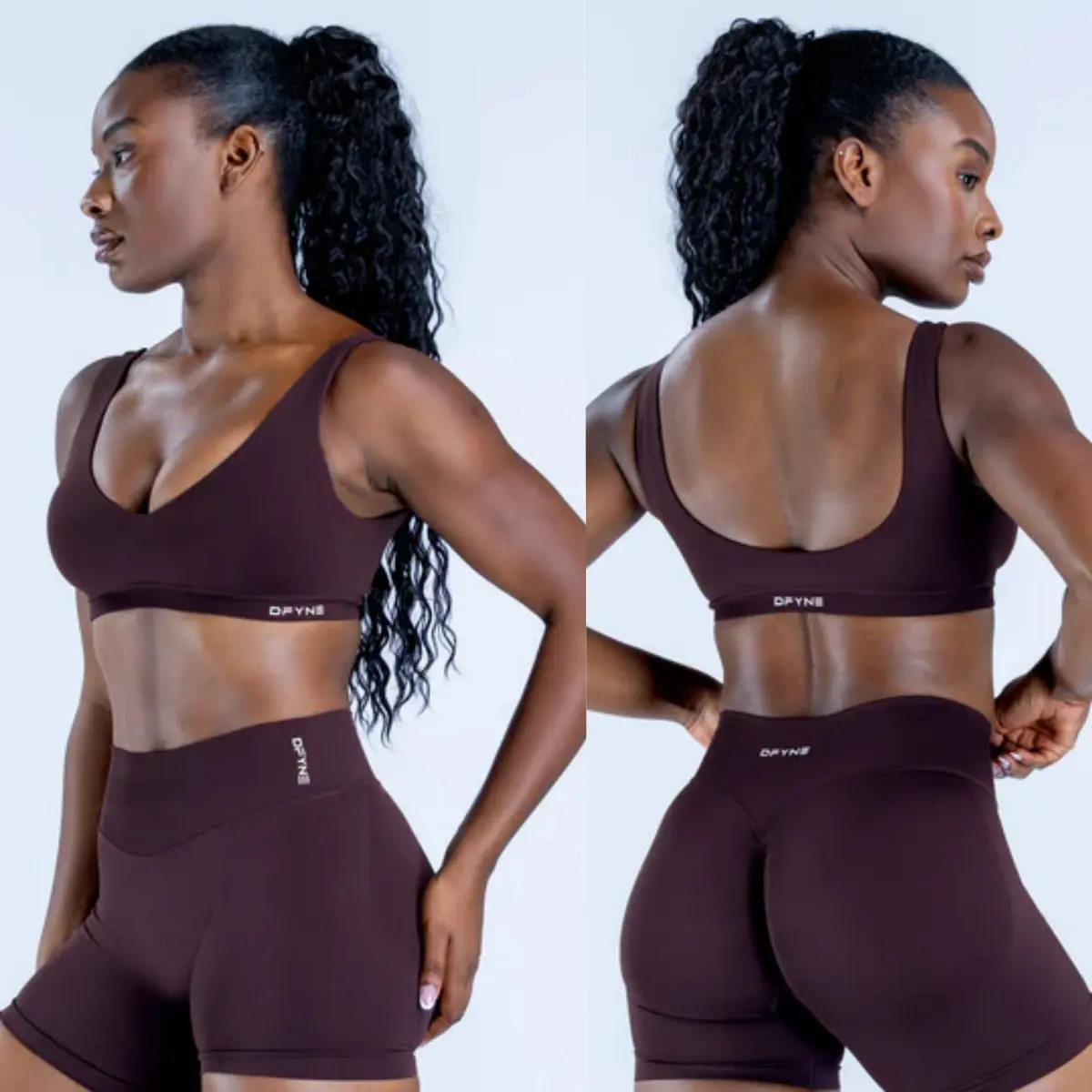DFYNE Sujetador Deportivo Tipo Top Con Copas Impact Scoop Y Espalda Descubierta, Resistente A Impactos, Transpirable, Para Entrenamiento, Gimnasio,_voghion.com