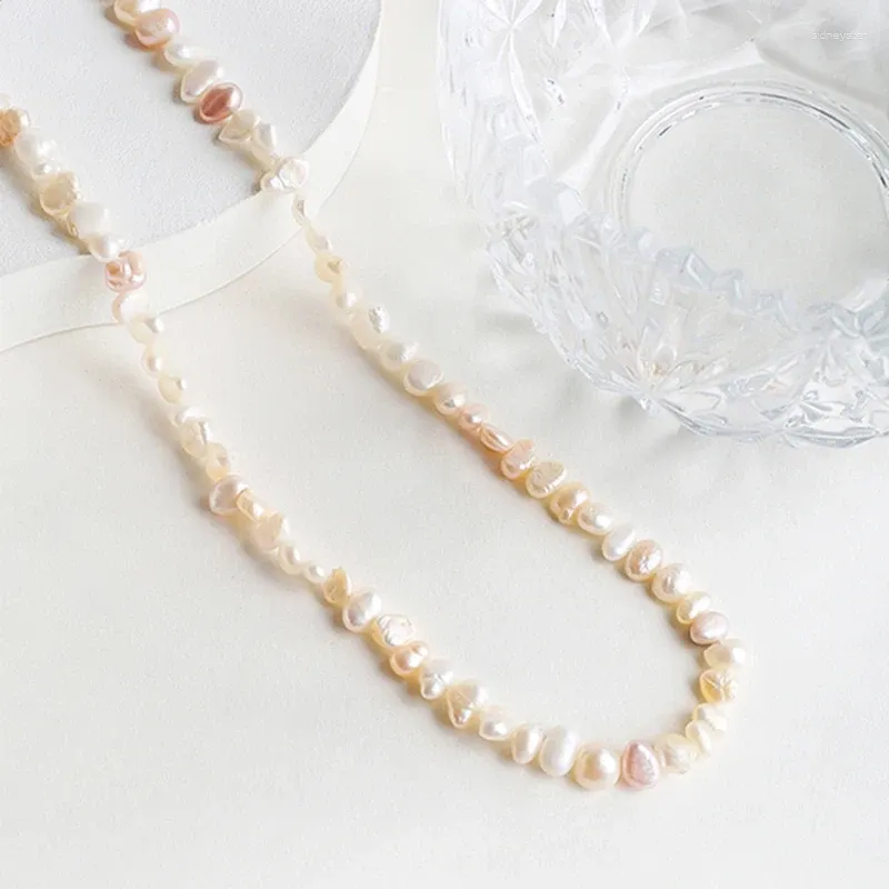 Chains Freshwater Pearl Necklace Women Vintage Clavicle Chain Set Mother's Day Gift For Mom_voghion.com