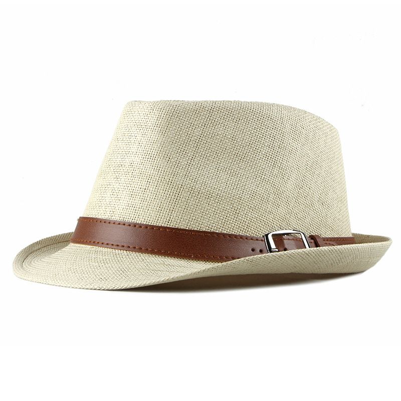 Unisex Men's Straw Fashion Small Women's Sunblock Retro Top Hat_voghion.com