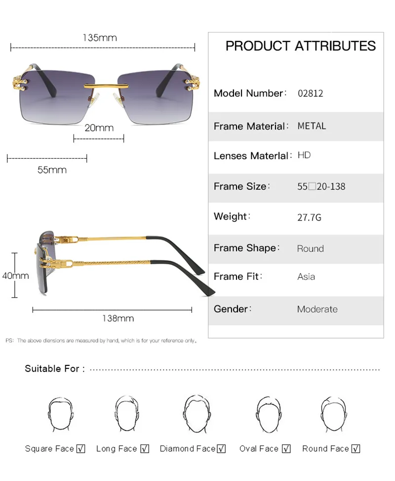 Latest men women metal sunglasses model fashion eyewear 2053 02812 318616 anti-ultraviolet lens eye protection Outdoor_voghion.com