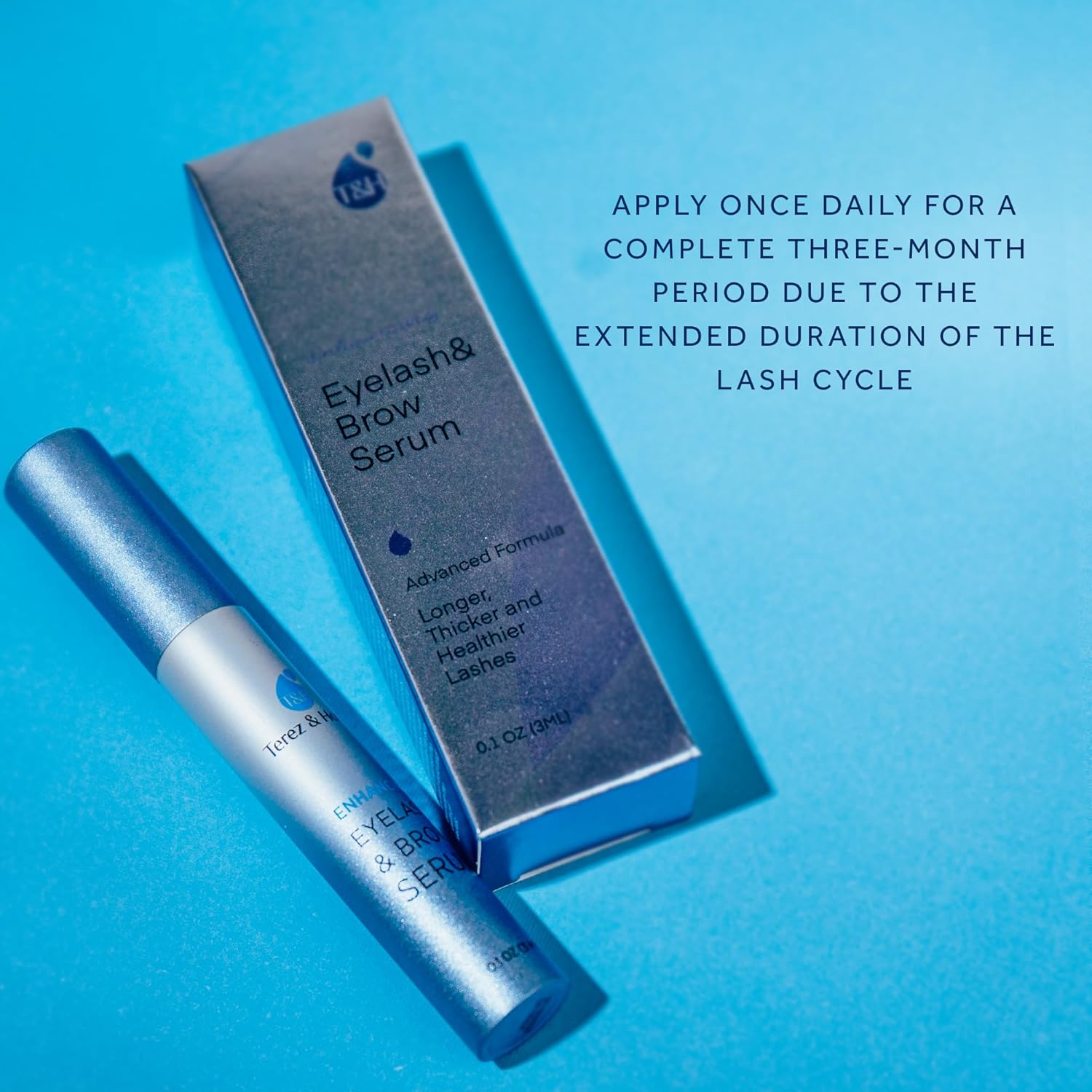 Sérum avancé pour cils et sourcils plus épais et plus longs - Faites pousser des cils somptueux avec un rehausseur de sourcils (3 ml)_voghion.com
