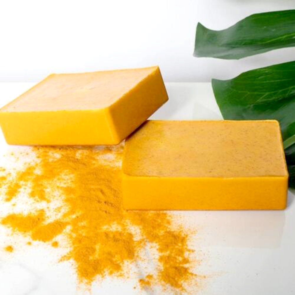 Savons éclaircissants pour la peau au curcuma et au Kojic Glow-Skin Savons exfoliants pour la peau Fournitures de soins du visage multi-usages pour femmes hommes adultes adolescents