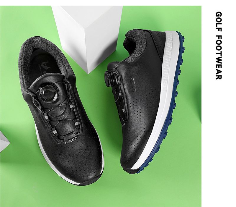 Chaussures professionnelles pour hommes Nouvelles baskets d'entraînement de golf sans crampons à boucle pivotante Taille L_voghion.com