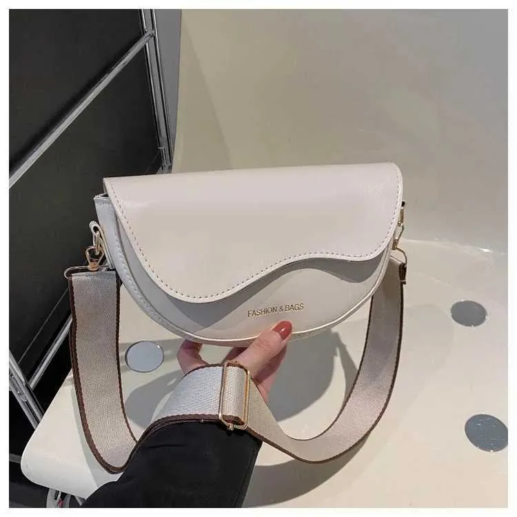 Borsa a tracolla da donna, vintage, tinta unita, piccola, alla moda, in pelle PU, con tracolla larga, da portare sotto le ascelle 01C241217_voghion.com