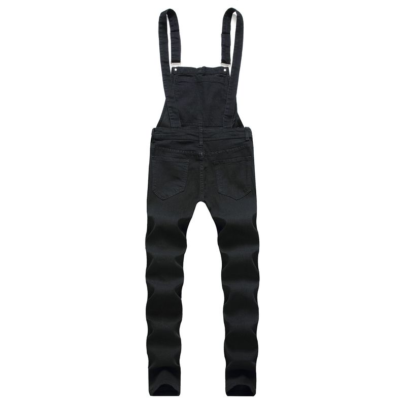 Men's jeans men's denim ripped Plus size new suspenders_voghion.com