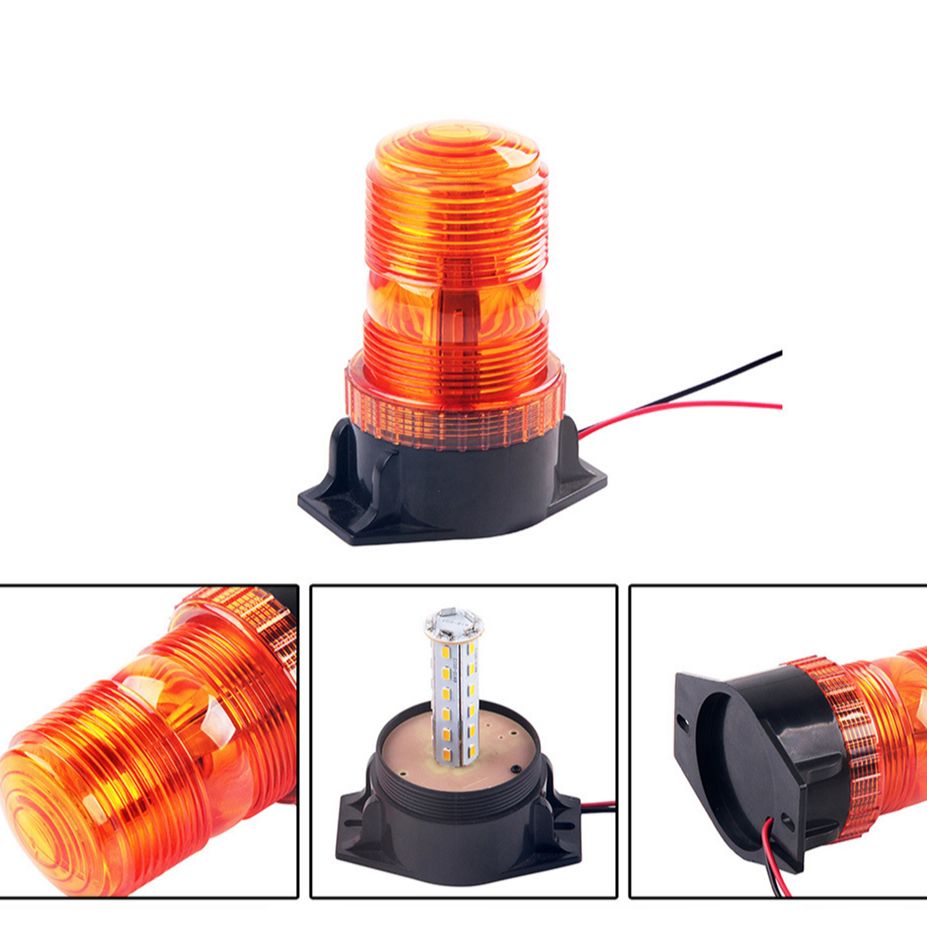 12 24V 48v 60 80v Daach 30 LED hell Stroboskopluucht Noutfall Warnblëtzluucht fir Gabelstapler Amber Blo Rout_voghion.com