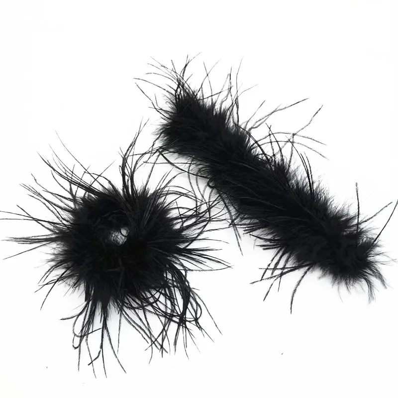 Bangle Natural Ostrich Fur Cuffs Sleeve Feather High Quality Headpiece Hair Accessories 2023_voghion.com