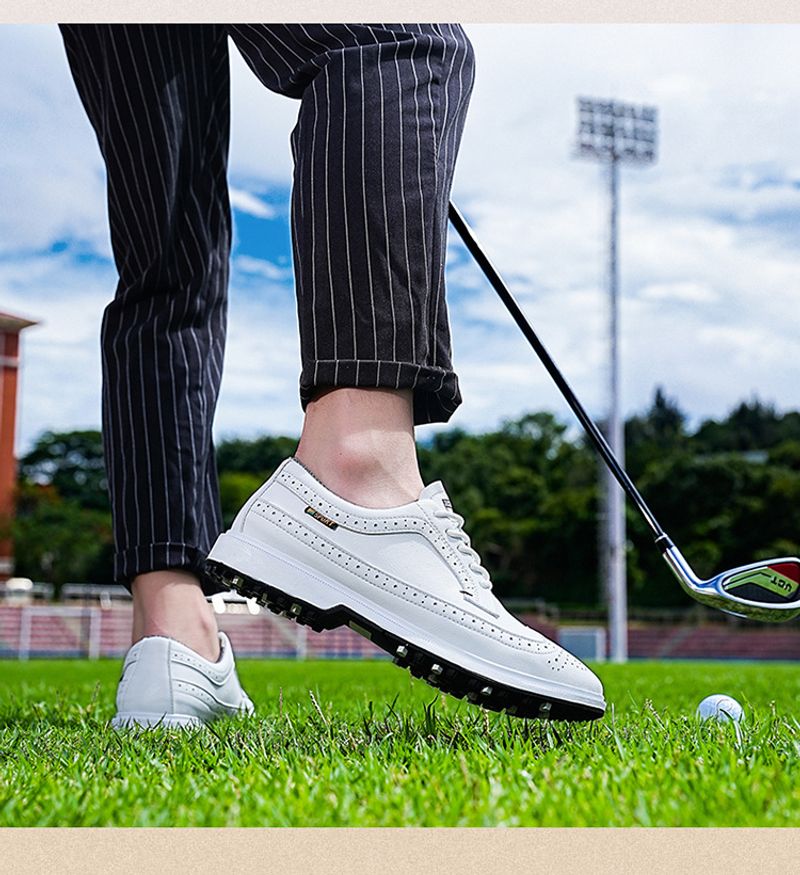 Baskets de golf décontractées de grande taille de style britannique, chaussures légères et portables pour hommes_voghion.com