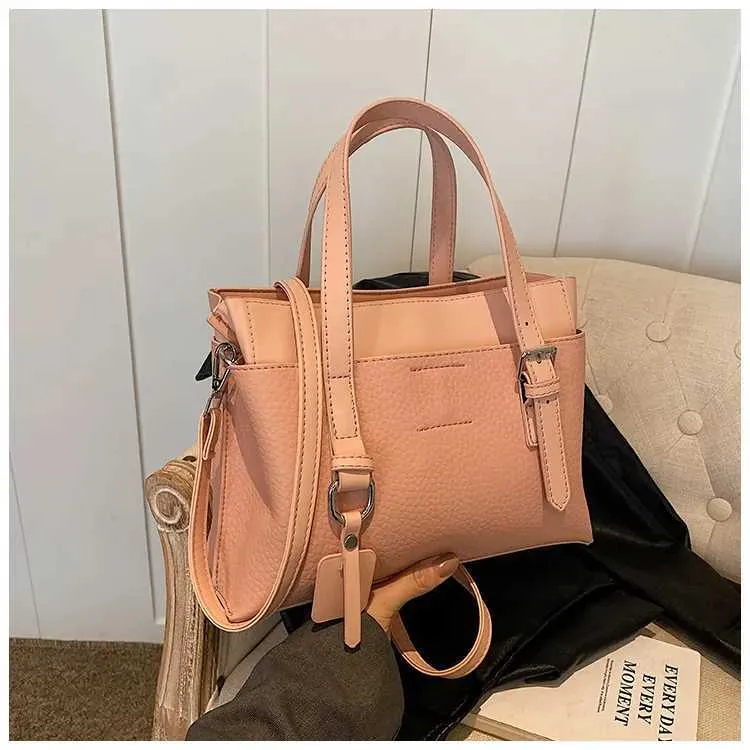 Womens Pu Leather Handbag Shoulder Bag Large Capacity Tote Bag_voghion.com