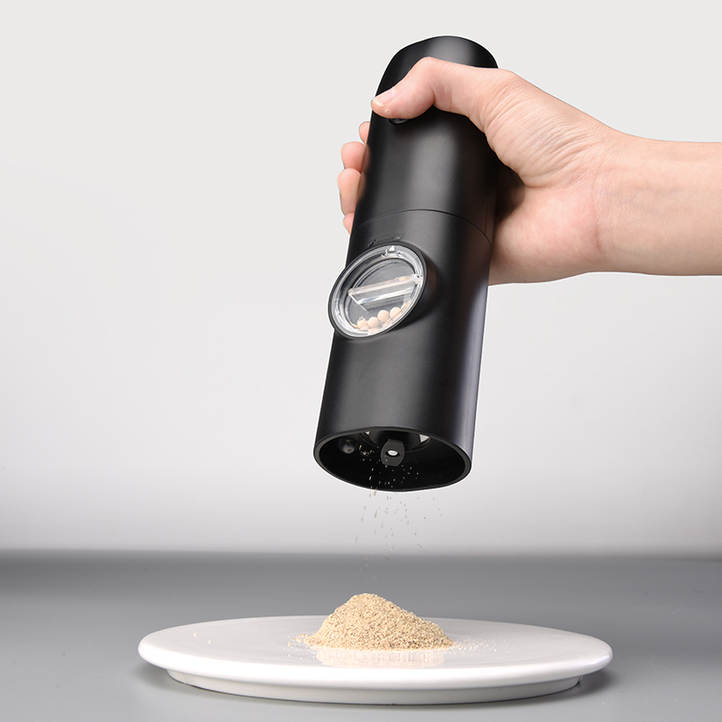 Multifunctional Electric Salt and Pepper Grinder With Led Light Home Portable Adjustable Type C Charging Base Kitchen Spice Mill_voghion.com
