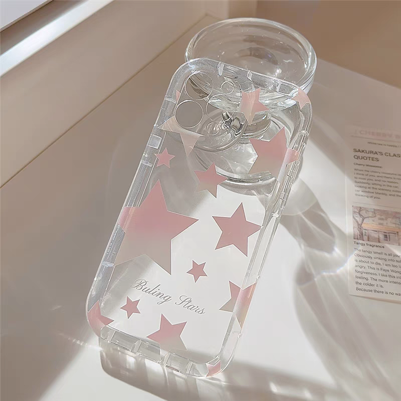 OPPO Reno 11 10 F11 Pro Plus 8t 7z 7 8 6z 5 4 Lite A57 A77 A16K A93 A94 A17 A17K A15 A15S A16 A5S A3S A74 A76 A96 A78 Ästhetische rosa Stern Soft Case_voghion.com