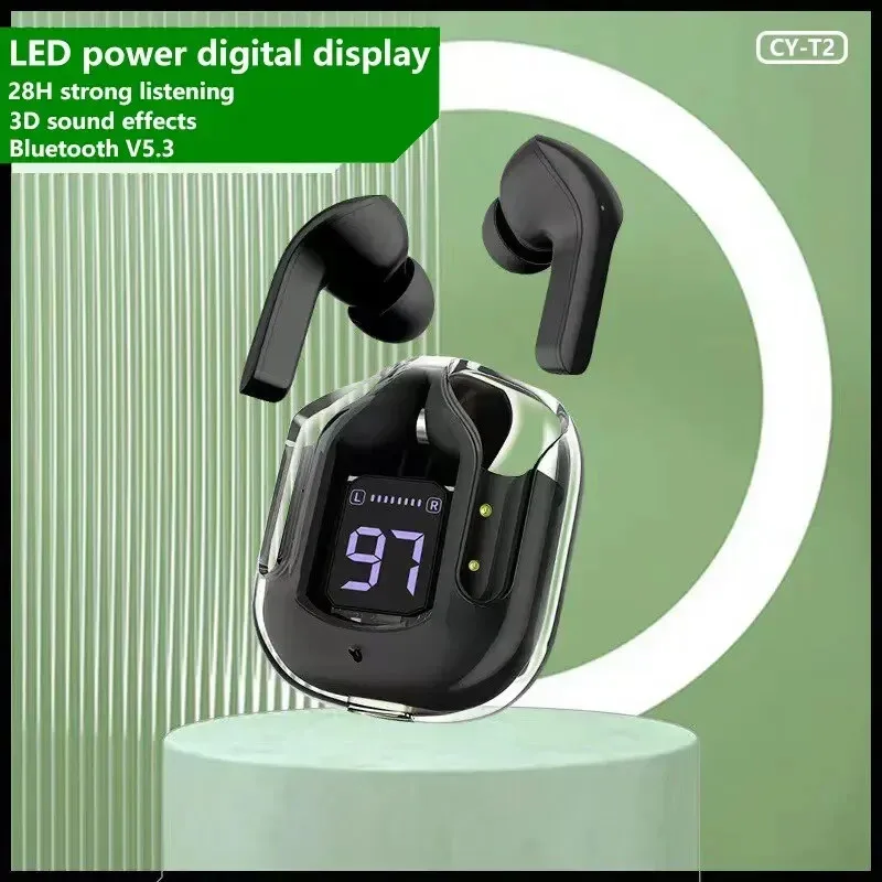 Wireless Earbuds Bluetooth Headphones With Led Digital Display_voghion.com