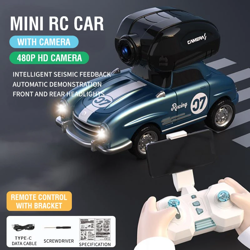 Mini Rc Auto Mit Kamera Ferngesteuertes Drift Rennspielzeug Kinder_voghion.com