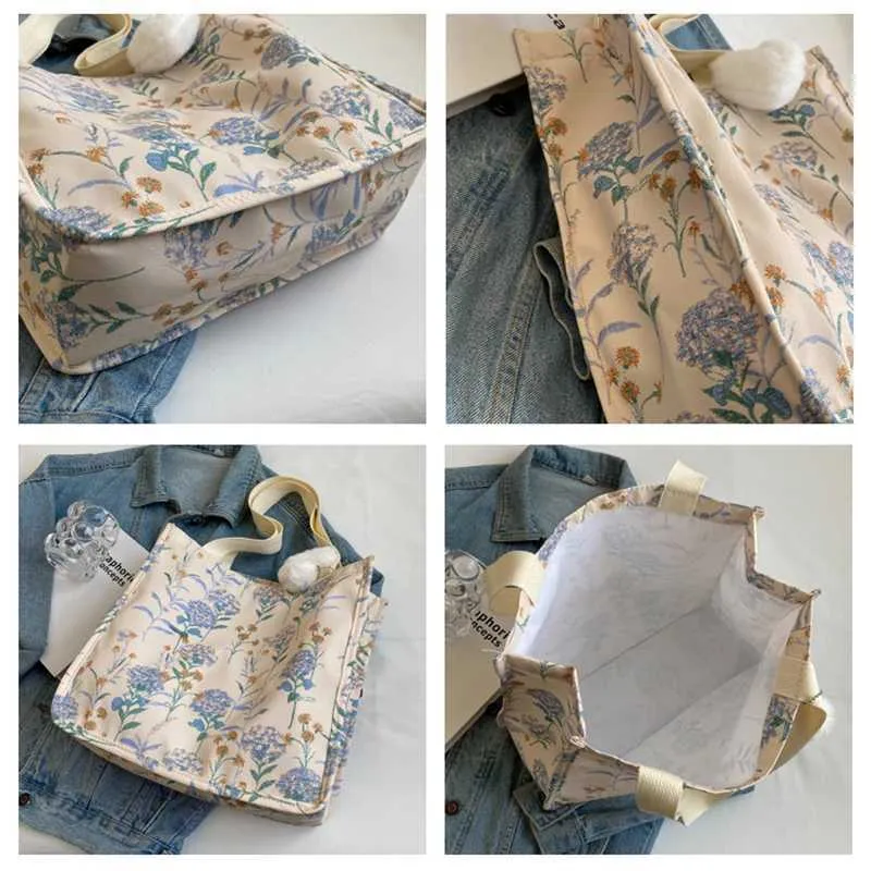 wer Printing Wens Fi Einkaufstasche Große Kapazität Student Canvas Buch Handtasche mit Anhänger Y241109_voghion.com