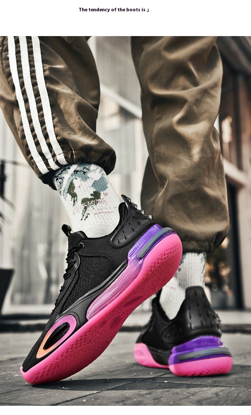 Hochwertige dämpfende, atmungsaktive Basketballschuhe Männer und Frauen, Outdoor-Sportschuhe für Jugendliche_voghion.com