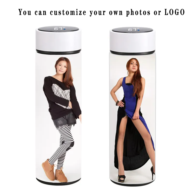 LED Tumbler - 500ml Vacuum|Sublimation Ready|Touch Control_voghion.com