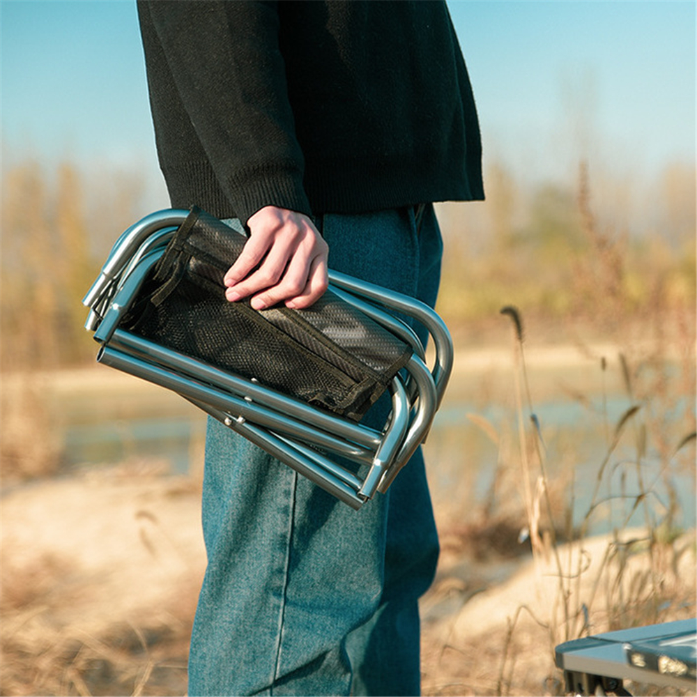 Tragbarer Hocker, Picknick-Strandstuhl, Outdoor-Klappstuhl, Campingstuhl, ultraleichte Aluminiumlegierung, Freizeit-Picknickstuhl für Erwachsene_voghion.com