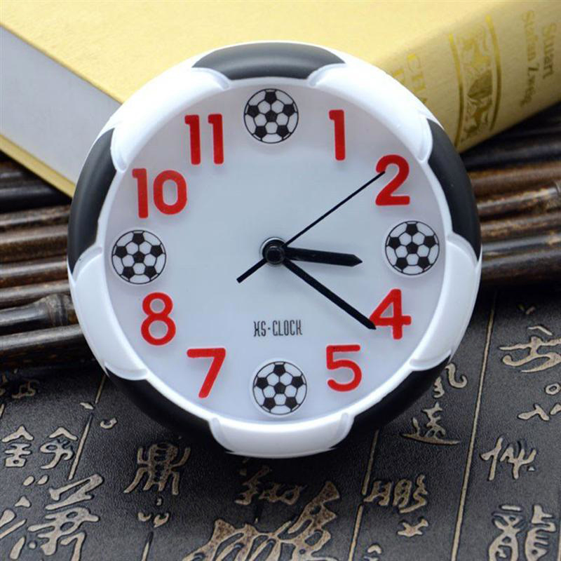 Orologio da tavolo decorativo a forma di pallone da calcio da tavolo per campeggio all'aperto comodini da scrivania camera da letto compleanno regalo per tifosi di calcio_voghion.com
