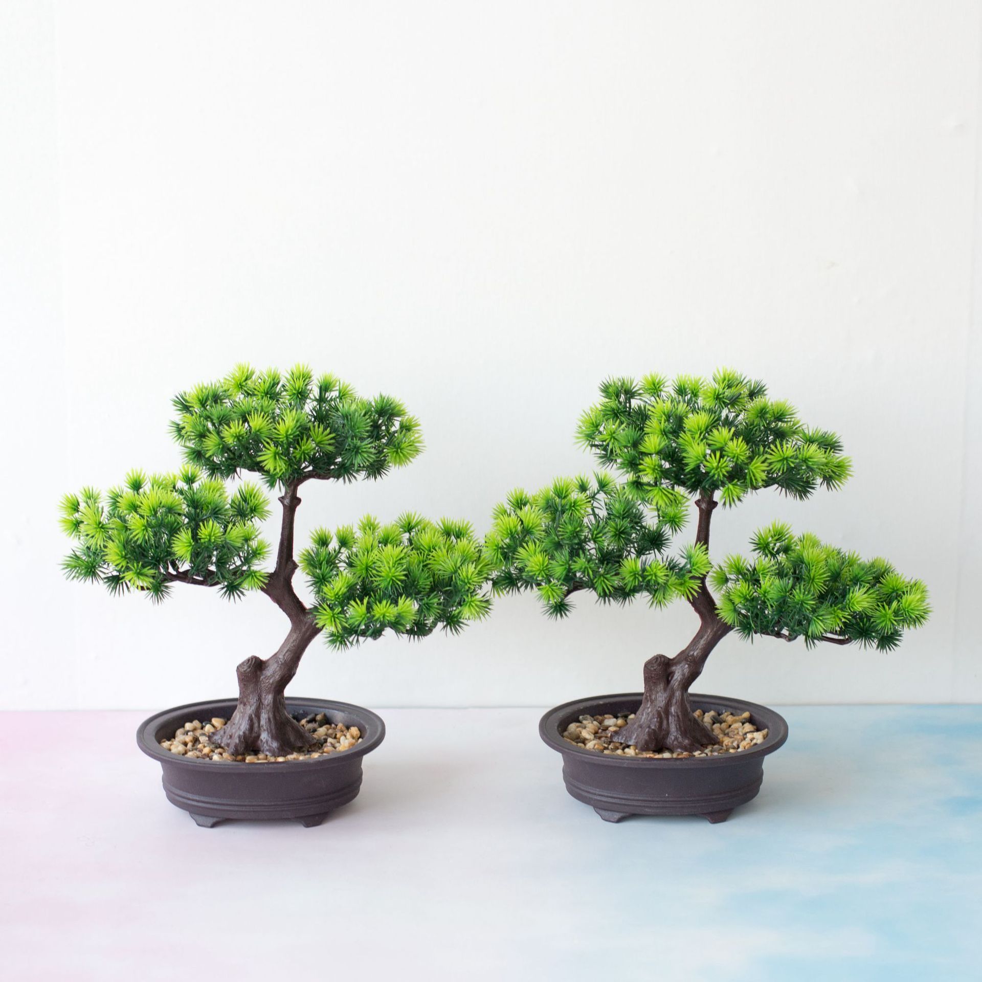 Simulazione di fiori artificiali ornamenti in vaso alberi nuovi 88 modelli accogliente pino bonsai di plastica simulazione pino decorazione pianta da interno_voghion.com
