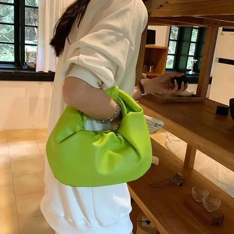 2024 INS Donna Piccola Borsa a Tracolla Festa Frizione Borsa a Tracolla Donna Pelle PU Borse a Tracolla Moda Increspato Crossbody_voghion.com