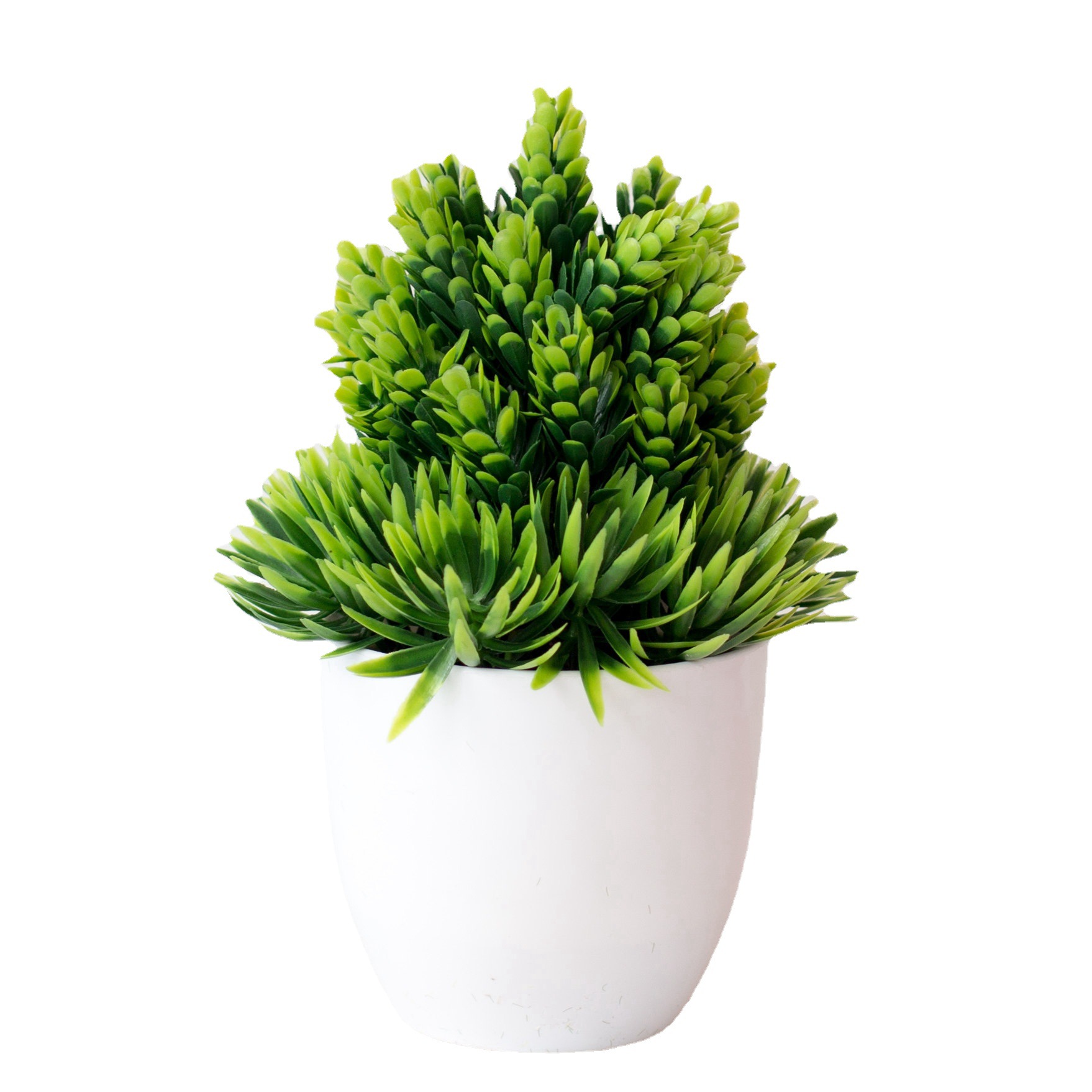 Simulation plant potted green plants home decoration small ornaments pine needle pineapple small desktop simulation flower bonsai_voghion.com