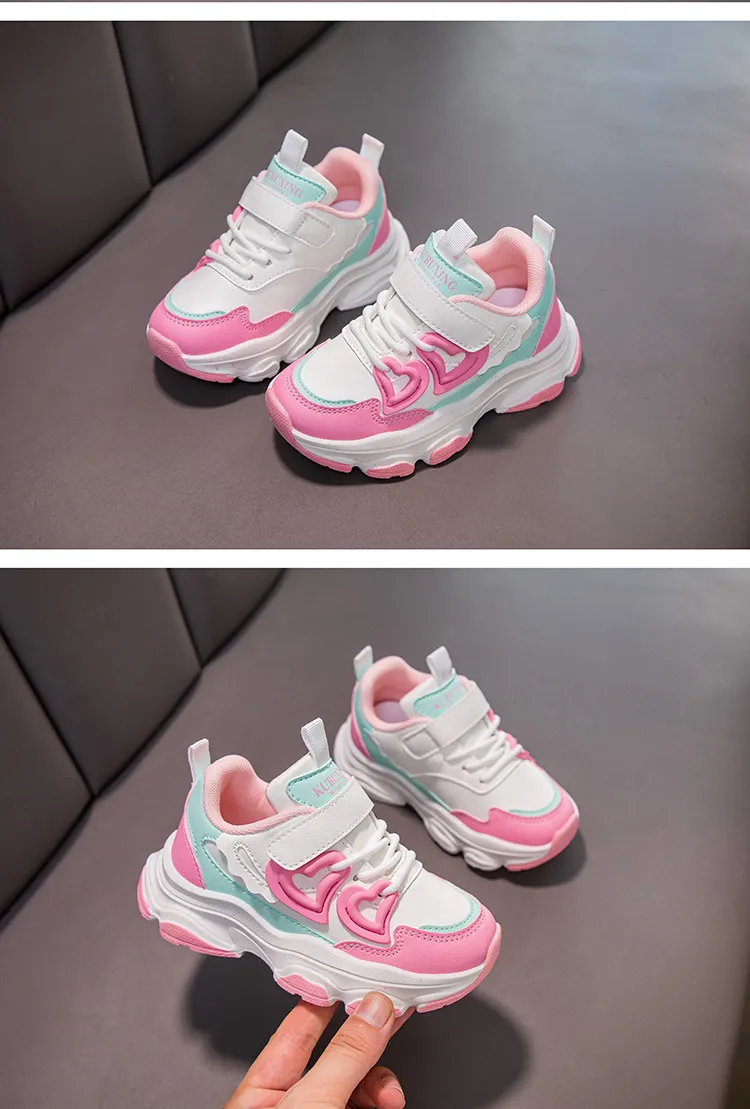 Barn Löpning för flickor Barn Småbarn Vår Höst Utomhus Sneakers Lila Rosa Littlesprouts Flickor Sportskor Storlekar_voghion.com