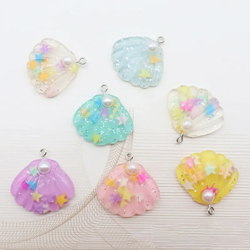 Pendant Necklaces Elegant Resin Woman Necklace Choker Simple Neck Chain With Shell Jewelry For Women_voghion.com