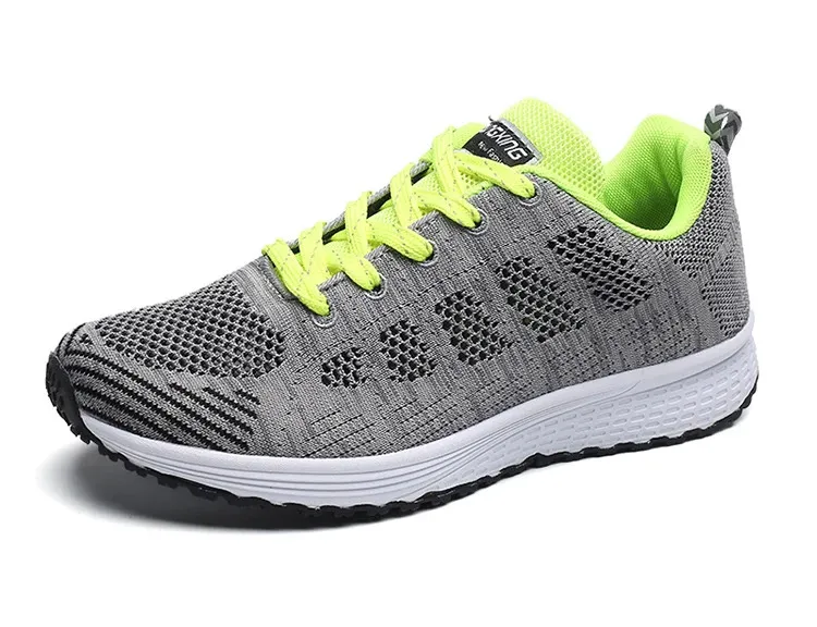 Chaussures plates légères à lacets, style infirmière, bout rond, pour femmes, grandes tailles 241213_voghion.com