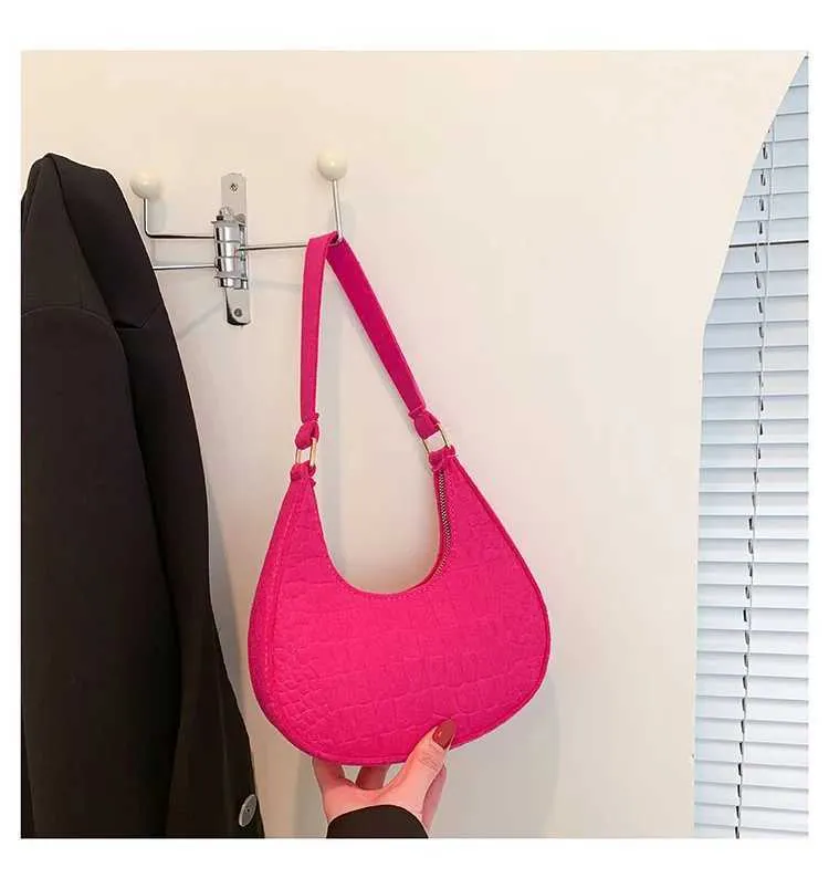 Wen Felt handbag Fi Subliary Designer Exquisite Shoder Bag for women Y241026_voghion.com