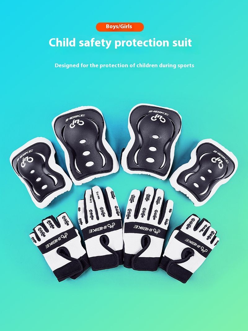 INBIKE balance bike gear, half children's gloves, full finger skateboard riding anti-collision safety protective gear_voghion.com