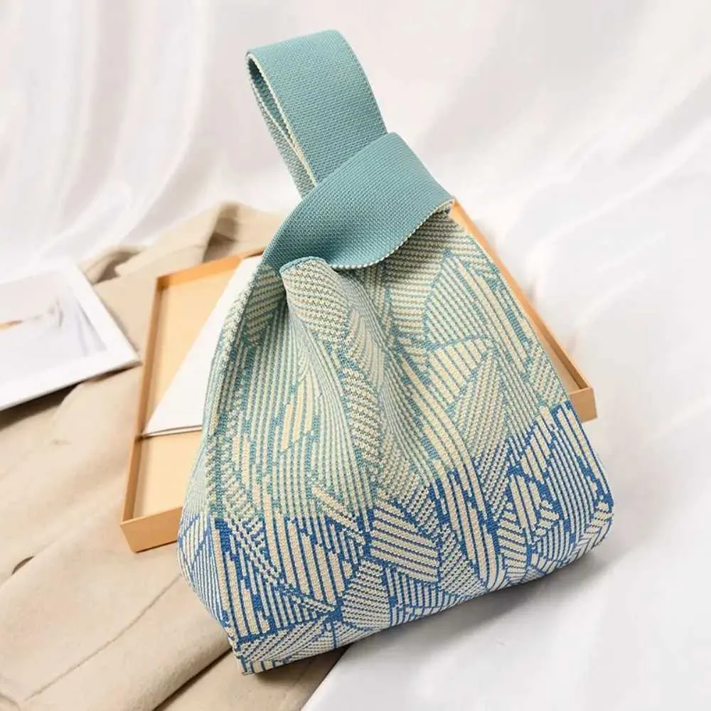 Sac à main tricoté à la main avec nœud, mini sac à main réutilisable, chaud, pour fille, nouveau sac de courses Fi Y241106_voghion.com