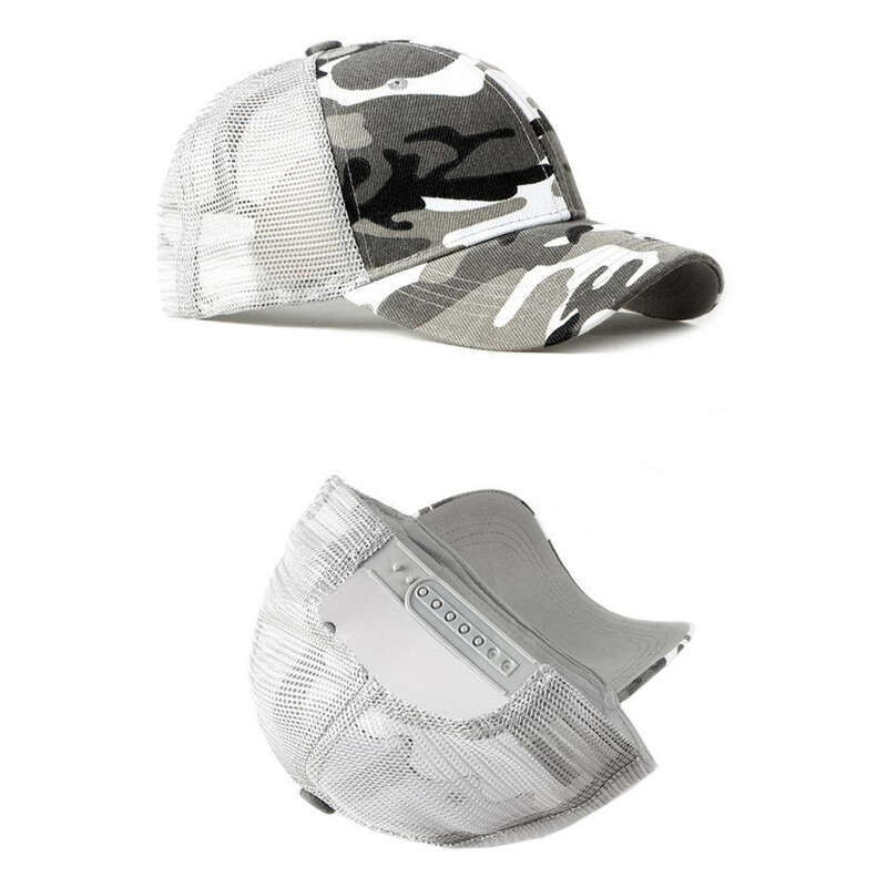 Spring And Summer Outdoor Hat Sunscreen Korean Version Simple Camouflage Baseball Men's Casual Duckbill Breathable Mesh_voghion.com