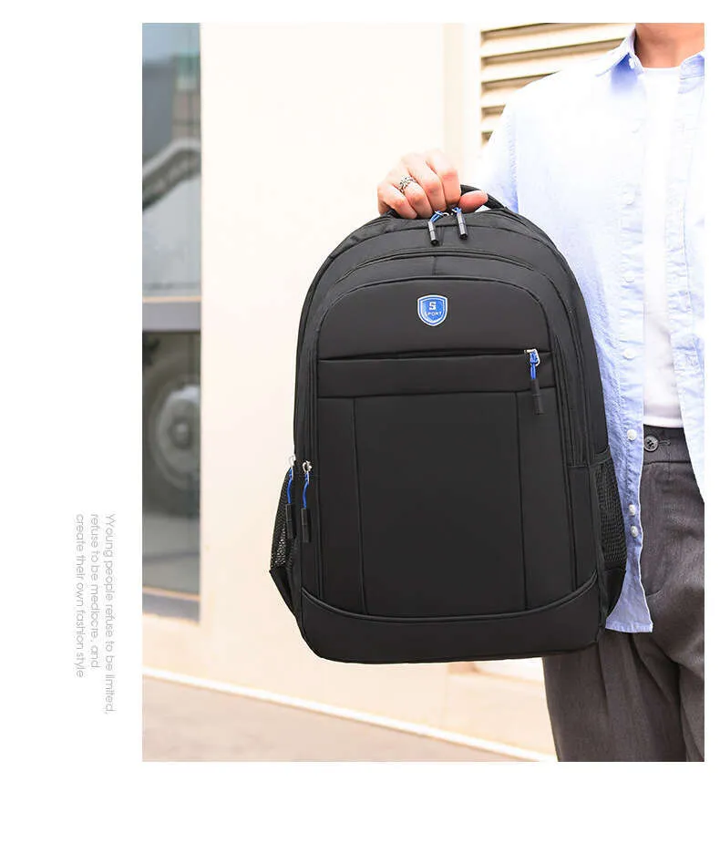 Nouveau sac à dos texturé pour hommes, sac à dos d'ordinateur d'affaires de grande capacité, sac d'école de voyage pour étudiants, tenue de ville_voghion.com