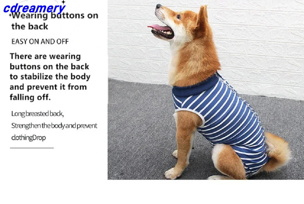 Chaleco postoperatorio para mascotas, ropa quirúrgica para cachorros con heridas abdominales, sustituto de ropa quirúrgica._voghion.com
