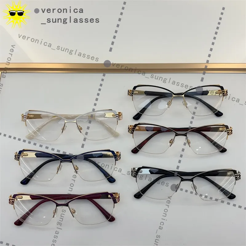 Optical Reading Designer Eyeglasses Clear Lens For Unisex Business Full Half Frame Metal Square Glasses prescription_voghion.com