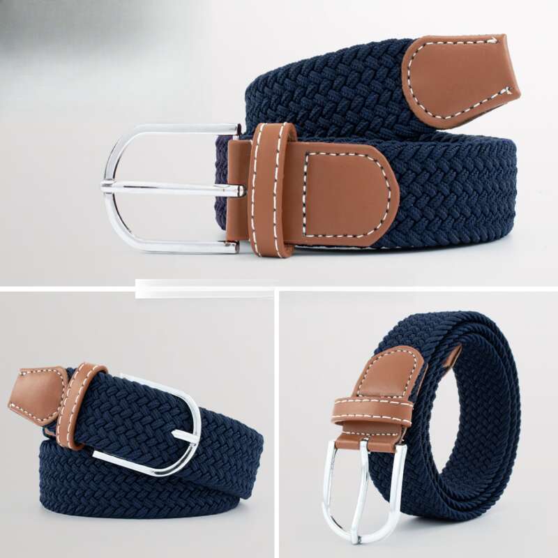 Web Famous Men's Canvas And Women's Korean Elastic Waistband_voghion.com