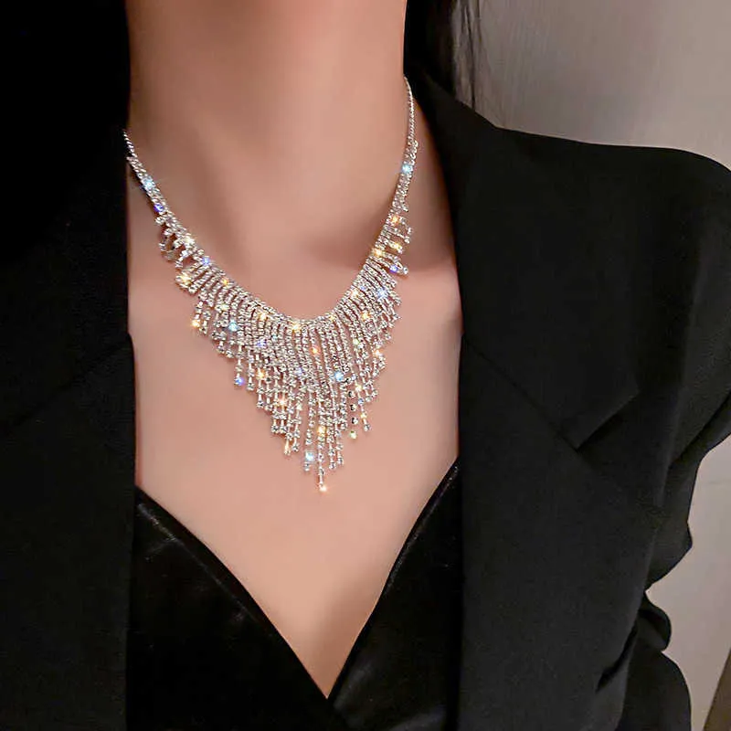 Nuovo stile alla moda con collana con nappa Dia in primavera, collane per donne, gioielli in argento sterling_voghion.com