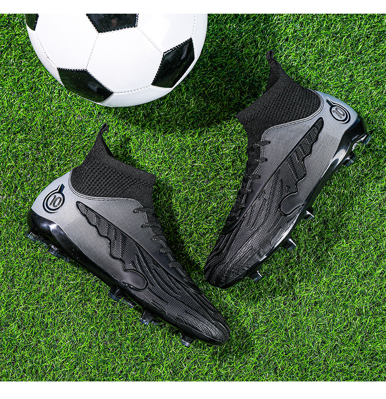 Soccer shoes Men's and women's spike crushing student game training shoes_voghion.com