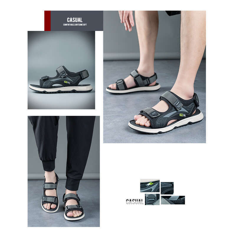 2025 Nieuwe trendy casual sportkleding strandschoenen klittenband latex pad heren sandalen_voghion.com