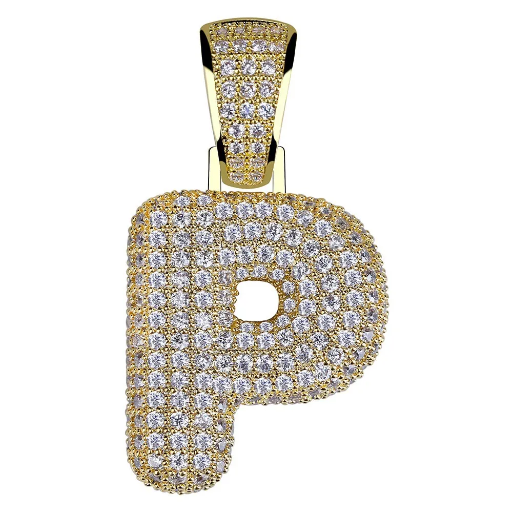 Gioielli Hip Hop da uomo, moda, collana con ciondolo a forma di lettera ghiacciata, lettere iniziali in oro, collane per uomo_voghion.com