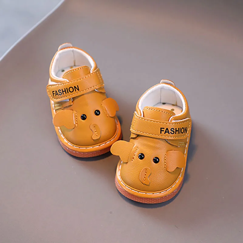 for Newborn Infant Soft Sole Anti Slip Baby Toddler Happysteps Cartoon Kids Child Squeaky Shoes Sizes US0.5C-US4C_voghion.com