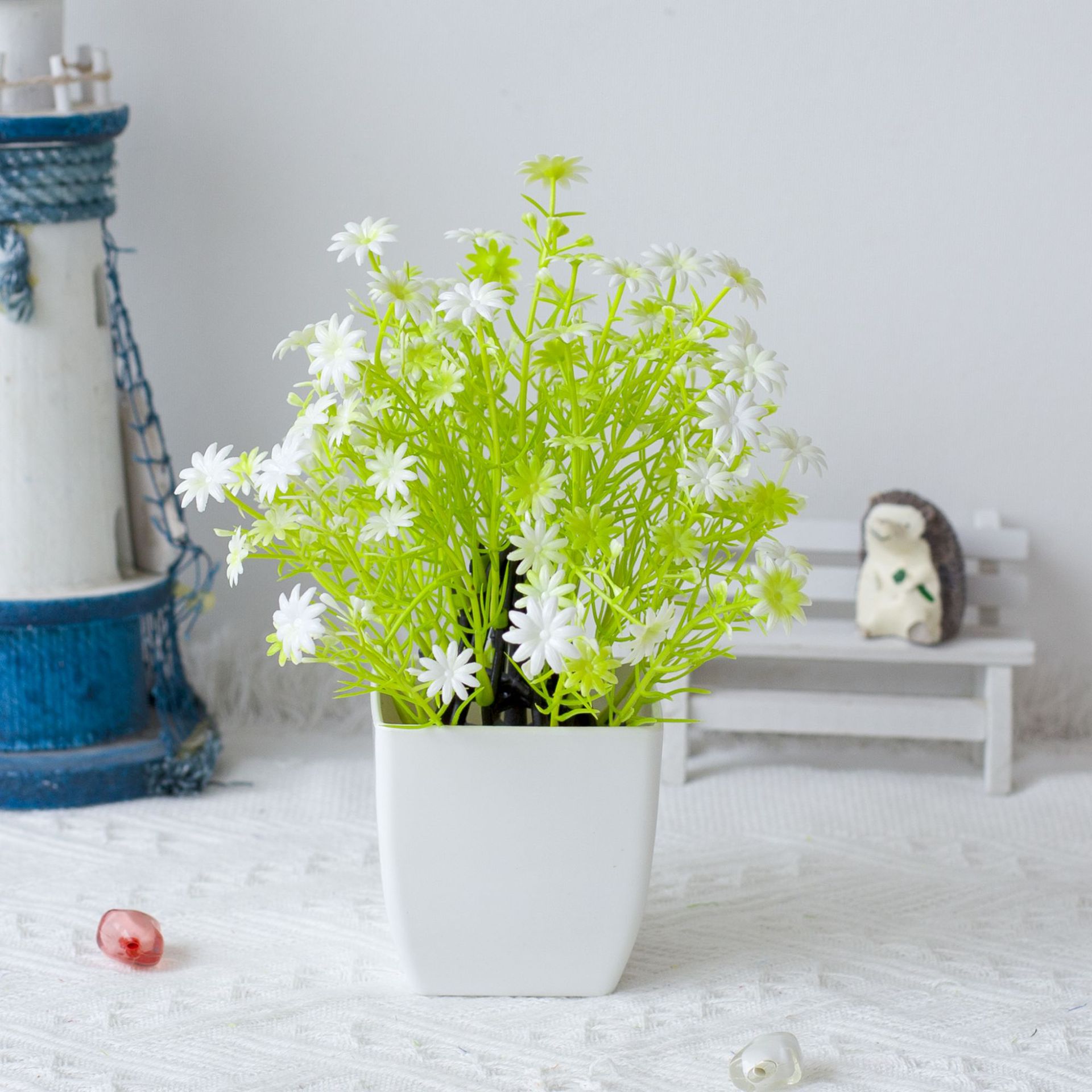 Vendita calda transfrontaliera simulazione mini piante piante piante verdi decorazione da tavolo plastica 31 maglia fata fiore bonsai_voghion.com